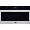 WHIRLPOOL Microonde con Grill ad Incasso, Linea W COLLECTION, h 38 cm, Capacità 22 Lt, Acciaio Inox + Vetro Nero - W7MN840