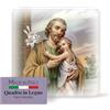 F.LLI BONELLA FRATELLI BONELLA - Quadretto da Appoggio con San Giuseppe - Quadretto in Legno Sagomato con Scatola Regalo - Soprammobile Religioso 10x10 cm