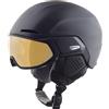 ALPINA Unisex - Adulti, ALTO Q-LITE Casco da sci, black matt (gold mirror), 51-55 cm