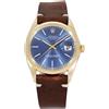 Rolex - Orologio Date 36mm Pre-owned - unisex - oro giallo/vetro/pelle di coccodrillo - Taglia unica - Blu