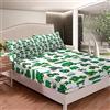 Loussiesd Attrezzature Camion Lenzuolo Con Angoli Escavatori Set Biancheria Da Letto per Bambini Ragazzi Ragazze Bambini Verde Veicolo Lenzuola Set Morbido Costruzione Trattore Letto Copertura Singola