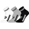 NFL LAS VEGAS RAIDERS 3pk Quarter Socks - WHT/MGR/BLK - 39/42