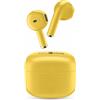 Cellularline Cuffie Bluetooth Auricolari True Wireless per Musica e Chiamate colore Giallo - BTMSTWSSWAGY Swag