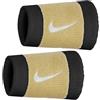 Nike Coppia Polsini Tennis lunghi NIKE Swoosh Double Wide più colori (BLACK/TEAM GOLD/WHITE)