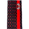 hermet A.C. Milan, Telo Mare Piscina In Spugna, 70x140, 100% Cotone, Prodotto Ufficiale, Cimato