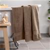 Brentfords Asciugamano da bagno marrone chiaro, super morbido, 100% cotone, per bagno e doccia, altamente assorbente, grande asciugamano di alta qualità, confezione da 1 pezzo