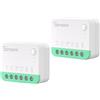 SONOFF MINIR4M 2PCS WiFi 10A Smart Switch 2-Way, Interruttore intelligente, modalità relè staccabile, WiFi 2.4G, controllo APP, Funziona con Alexa, Google Home, Integrazione con la Matter