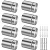 MZMing [8 Pacco] Chiodi Pubblicitari Distanziatore di Vetro Bullone di Fissaggio Distanziali da Parete in Acciaio Inossidabile 19x30 mm per Cornici Visualizzazione Poster Cartelloni Specchi
