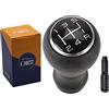 OBEST Pomello del Cambio con Adattatore,Manuale a 5 Velocità Applicabile a 306 406 207 307 309 106 205 206 Applicabile a C2 C3 C4