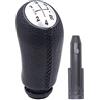 OBEST Pomello del Cambio Auto Compatibile Renault Clio 2 3 2005-09, Clio 4 2012-19, Megane 2, Laguna 2 2003-09, Kangoo, Scenic 2, Dacia, Pelle Morbida Manuale Leva per Auto con Adattatore