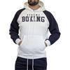 XTREME BOXING - Felpa Bicolore in Cotone Felpato con Cappuccio, Tasca Frontale a Marsupio, Felpa della Tuta Uomo in Caldo Cotone, Sportiva, Casa, Palestra, Jogging, Tempo Libero, XF25813C (Verde/S)