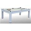 NG Biliardi Biliardo ARTEMIDES BIANCO (panno beige) - tavolo da pranzo - Ping Pong - 215 cm - Carambola