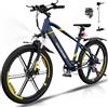 COLORWAY Bicicletta Elettrica per Uomini e Donne, Mountain Bike Elettrica per Adulti, con Batteria al Litio Rimovibile 36V12Ah, E-Bike da Città con 7 velocità, Motore da 250 W, Autonomia 35-90 km