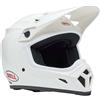 Bell Casco Moto Cross Enduro Bell MX-9 MIPS SOLID Bianco Lucido