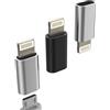 HOYULLI Adattatore Ricarica Micro USB Femmina A Lightning Maschio(3 Pack) Android Cavo Da Per IPhone 14 13 Pro MicroUSB Cavi Jack Per Apple MFI Certified Spinotto Per iPad Caricatore Adattatori mc-to-L