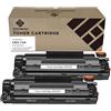 ZOOMTEC Sostituzione per Canon CRG-728 CRG 728 Cartuccia toner compatibile per Canon FAX L150 L170 L410 LBP6200 LBP6230 MF4410 MF4430 MF4450 MF4550d MF4570dn MF4580dn Stampante (2 Nero)