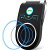 aigolink Kit Vivavoce Bluetooth 5.0 per Auto, Microfono Integrato,Vivavoce da Auto Bluetooth per Chiamate Viva Voce, Musicale, GPS, Connettività Dual Link, iOS Siri e Vocale Assistant