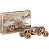 Revell Tiny Adventures 00610 - Kit modellino in legno in scala 1:32, con motore Pull Back & Go, lunghezza 17 cm