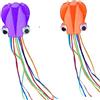 Mayco Bell Aquilone Nylon Octopus per Bambini Aquiloni (Arancio e Viola)