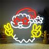 Looklight Santa Claus Insegna luminosa Natale Scritta a LED per la Decorazione della Parete Natale Led Neon Sign per Camera da Letto, Soggiorno, Bar, Festa, Regalo