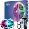 TK99SW Striscia LED TV 2 Metri, kit di retroilluminazione TV USB con telecomando, controllo APP sincronizzazione con musica, per HDTV da 40-60 Pollici PC Monitor e Camera da Letto