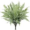 Briful Artificiale Boston felce rivestita, piante finte di felce, foglie di felce persiana, cespugli per interni, casa, giardino, tavolo, decorazione, 76,2 cm di lunghezza, 3 pezzi