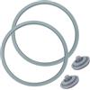 DYMHQ 2 Pezzi Dell'O-Ring in Silicone per Pentola a Pressione, Anello di Ricambio per Pentola con 2 Segnale di Cottura Sigillo, Guarnizione Pentola a Pressione per Silit WMF Fissler
