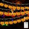 KOIROI Luci Halloween Zucca, 3 Metri 20 LED Illuminanti, Spaventose Decorazioni, String Luminose Esterno