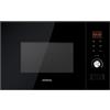 EDESA Microonde EMW-2020-IG BK ad incasso da 20 litri, 800 W e con grill 1000 W Contenitore interno in acciaio inox Funzioni di sbrinamento e riscaldamento Larghezza 59,5 Colore Nero