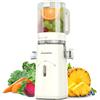 Zasmira Estrattore Frutta e Verdura, Zasmira Estrattore con Scivolo di Alimentazione da 120 mm, Kein Vorschneiden Entsafter für Gemüse und Obst,Purezza del Succo del 99,6%/REV-Modus/Einfacher zu Reinigen