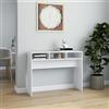 Gecheer Tavolo,Tavolino,Consolle,Moderno,in Truciolato,Bianco,con Scomparti,105x30x80 cm,Tavolo Consolle Ingresso Moderno,Tavolino Consolle Ingresso,Tavolo Tavolino Consolle per Soggiorno Moderno
