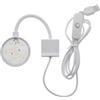 YINETTECH Mini Luce LED USB per Acquario da 5W con Interruttore di Alimentazione per Acquario di Piccoli Pesci Gamberetti Piante Vive Piantate d'Acqua Dolce Luce per Clip per Acquario Bianco