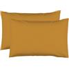 Le linge de Jules 2 federe 50 x 70 cm, zafferano, 100% cotone, 57 fili