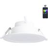 Blendend Il Downlight intelligente Bluetooth MESH da 9W offre RGB+CCT, consentendo di regolare sia il colore che la temperatura della luce. Ideale per creare ambienti personalizzati tramite connessione