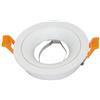 Zarivy Incasso Anou rotondo 1xGU10 in elegante colore bianco, dimensioni 9,2 x 9,2 cm, ideale per tagli di 8 cm. Include portalampada per una facile installazione e massima illuminazione.