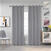 Miracle Home. Tende moderne ed eleganti in 2 pezzi (un pezzo incluso) per soggiorno e camera da letto con occhielli. Hibisco. 200cm (anche) x 260cm (alto). Beige