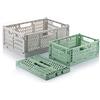 InnovaGoods - Set 3 Scatole Organizer Pieghevoli e Impilabili Boxtor, Risparmio Spazio, Design Colorato, Versatilità Uso Casa e Ufficio, Multicolore, Acrilonitrile butadiene stirene (ABS)