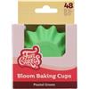 FunCakes Tazze da Forno Bloom Verde Pastello pk/48, Pirottini per Cupcake Muffin Brownies Tazze di Carta Pirottini sono Resistenti al Grasso, 48 Pezzi