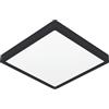 Eglo Fueva 6 Plafoniera a LED, quadrata, per bagno, lampada da soffitto in