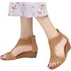 MJGkhiy Sandali Donna Con Tacco Basso Sandali Sabot Donna Sandali Zeppa Donna Eleganti Scarpe Donna Zeppa Alta Sandali Donna Eleganti Con Tacco Marroni Sandalo Chiuso Donna