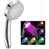Itian Luci a LED Cambiamento di Colori Mela Doccia, Bagno Soffione Doccia a LED 7 Colori Cambiamento Automatico Luci LED Soffione Doccia a Mano