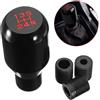 OBEST Pomello Cambio Universale con Adattatore,Manuale 5 Marce Leva Pomello del Cambio,Accessorio per Auto Stile da Corsa … (Black)