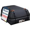 Upgrade4cars Box da Tetto Auto Universale Incluso Accessori | Borsa 566L con/senza Portapacchi | Bagagliera Pieghevole e Impermeabile 130 x 110 x 40 cm