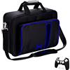G-STORY Custodia, Custodia trasporto per PS5 Blu, Borsa per Console e accessori, Skin per controller * 1 inclusa