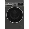 Beko - AMBSU372M - Lavatrice 7kg Slim, Classe A, 1200giri, motore inverter, Display Touch, grigio, tecnologia EnergySpin™, funzione a vapore, cassetto autopulente, vasca in plastica riciclata