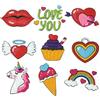 AUAUY 9pz Pittura Diamante Adesivo 5D per Bambini, Adesivi per Cartoni Animati Diamond, Diamond Painting Kit per Bambini 5D Artigianato per Bambini, Regali Bambina, per Bambini Principianti