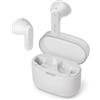 Philips TAT2139WT/00 Cuffie auricolari Bluetooth True Wireless - Auricolari piccoli, Audio naturale con bassi dinamici, Chiamate chiare y Alloggiamento per ricarica tascabile - Bianco