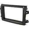 Audioproject A461 - Mascherina autoradio 2 DIN compatibile per Fiat Ducato serie 8 dal 2021 doppio DIN per radio auto, colore nero
