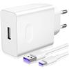 ACAGET 40W SuperCharge Caricabatterie per HUAWEI HONOR Magic 6 Lite 90 Lite 200 Lite X8a X8b, Cavo di ricarica USB C Adattatore di alimentazione per HONOR Magic 6 5 4 3 Lite Pro per HONOR 90 70 Lite X8b X9b