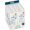 BIOLANE - Confezione da 24 salviette per neonati per viso e mani - 480 salviette detergenti (24 x 20) - Pulisce e protegge - Pelli sensibili - 97% di ingredienti naturali - Made in France